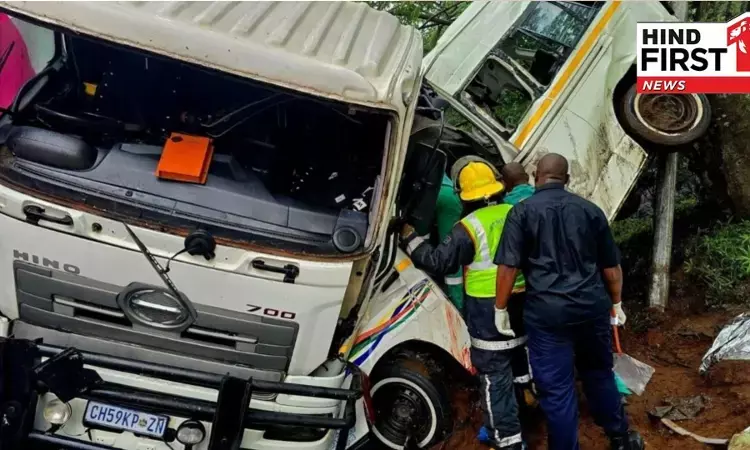 Deadly Road Accident in South Africa, Minibus Taxi and Truck Collide, 11 Dead