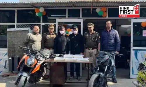 GBN Police arrested  2 criminals who robbed pedestrians on motorcycles