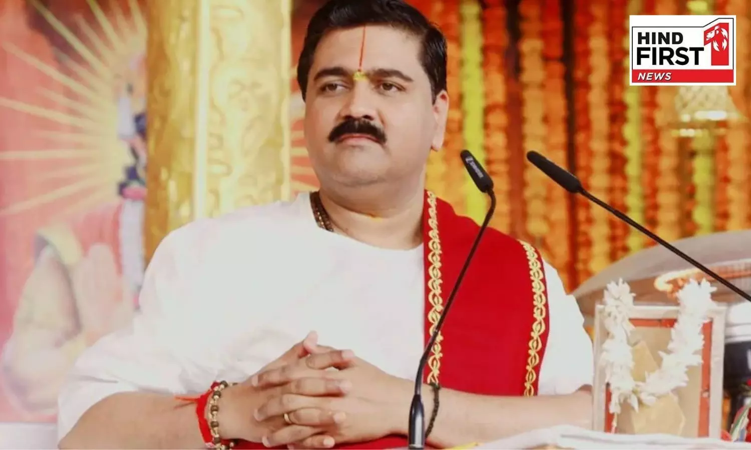 If you have courage, shoot: Katchavachak Rajan Maharaj gets angry on stage in Gorakhpur