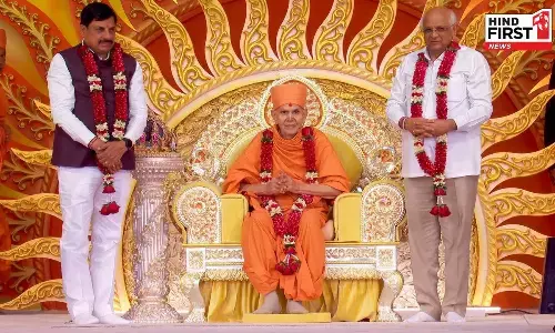 BAPS Swaminarayan celebrated 92nd birth anniversary of Mahant Swami Maharaj with grandeur and devotion in Vadodara