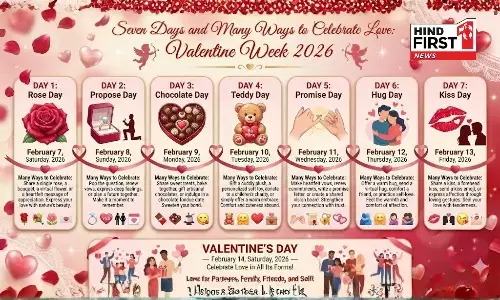 Valentine Week 2026 Calendar: Full List of Dates From Feb 7 to Feb 14