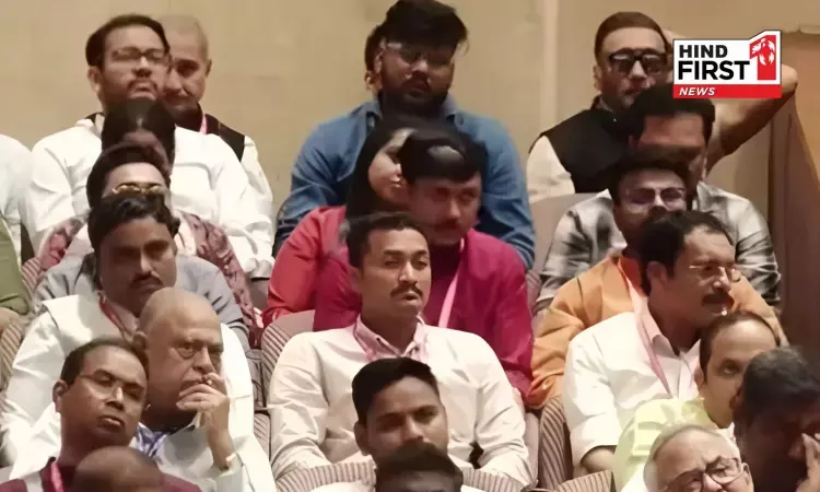 Jackie Shroff Wins Hearts by Ditching the Front Rows & Quietly Sitting at the Back at the RSS 100-Year Celebration Event