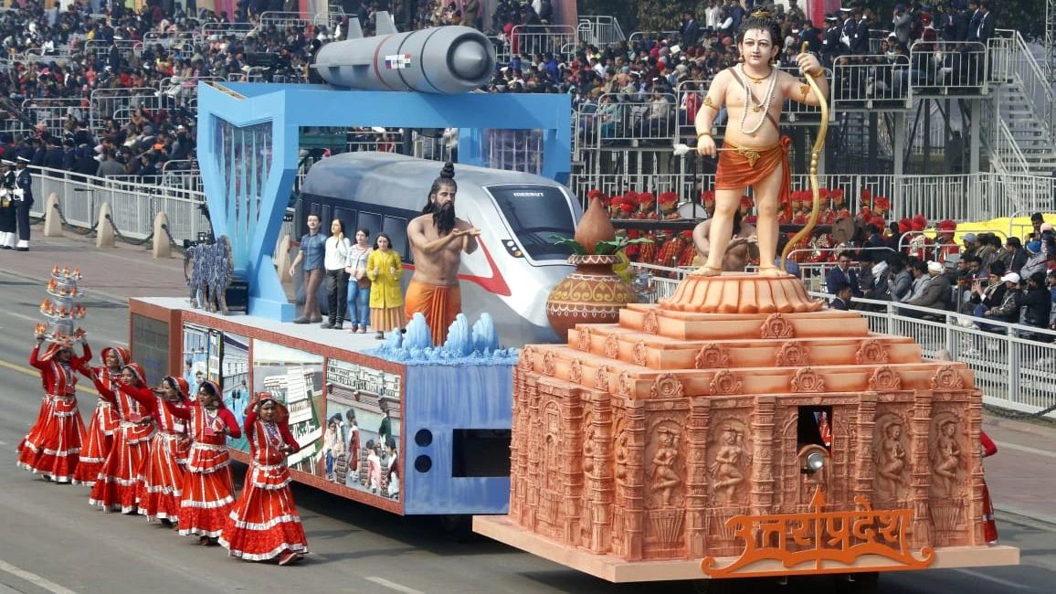 tableau of UP in Parade 