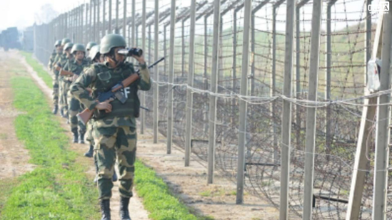 BSF and Punjab police seized a Pakistani drone and 3-kg drugs