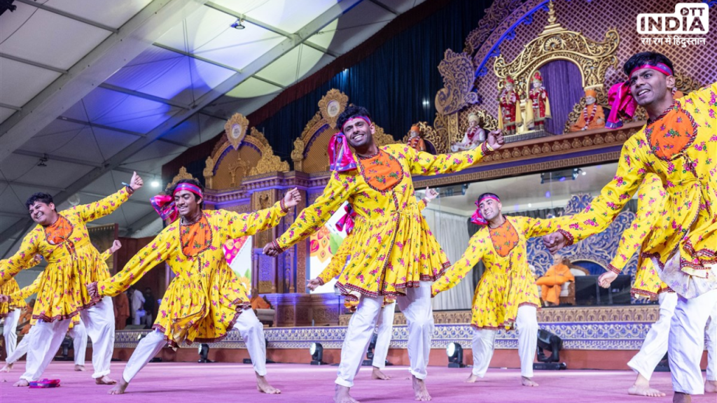 he Inaugural Assembly for the Festival of Inspirations at the event grounds of the BAPS Swaminarayan Akshardham in Robbinsville, New Jersey