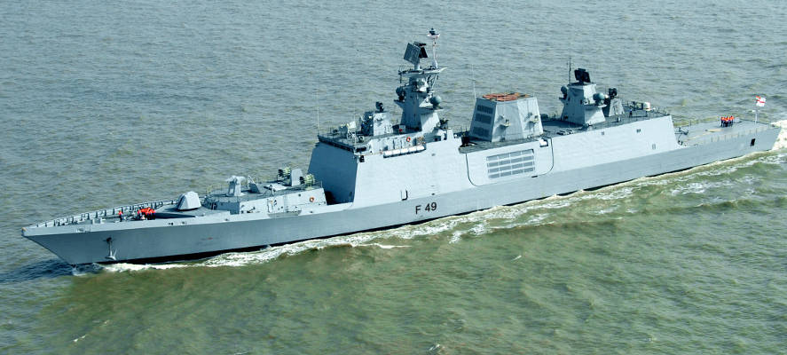 The indegeniosly made INS Sahyadri