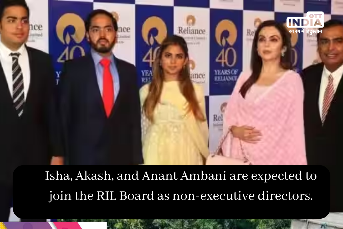 Reliance Industries is preparing the next generation to assume leadership