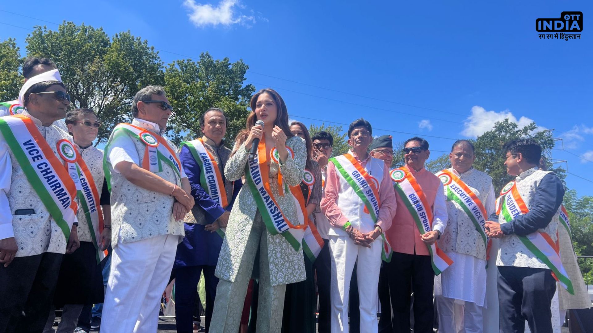 Tamannaah Bhatia takes center stage as grand marshal for the 19th India Day Parade in New Jersey