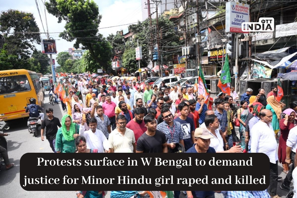 Protests surface in West Bengal demanding Justice for minor Hindu Gorkha girl who was raped and brutaly killed