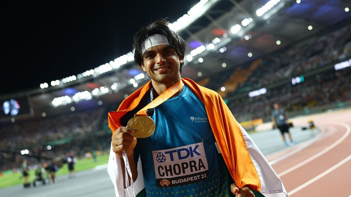 Neeraj Chopra won the gold medal in the men's javelin throw event at the World Athletics Championships in Budapest, Hungary.
