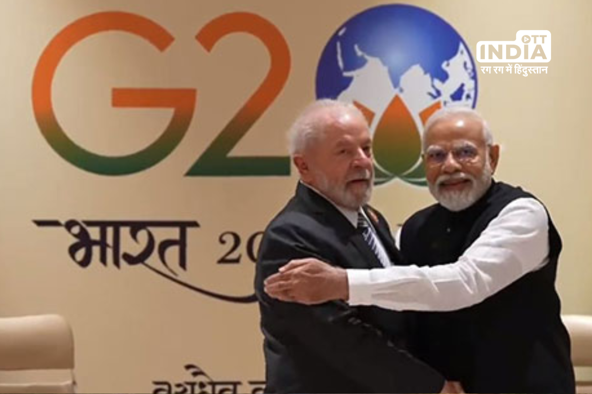 PM Modi with Luiz Inacio Lula da Silva, Brazil President