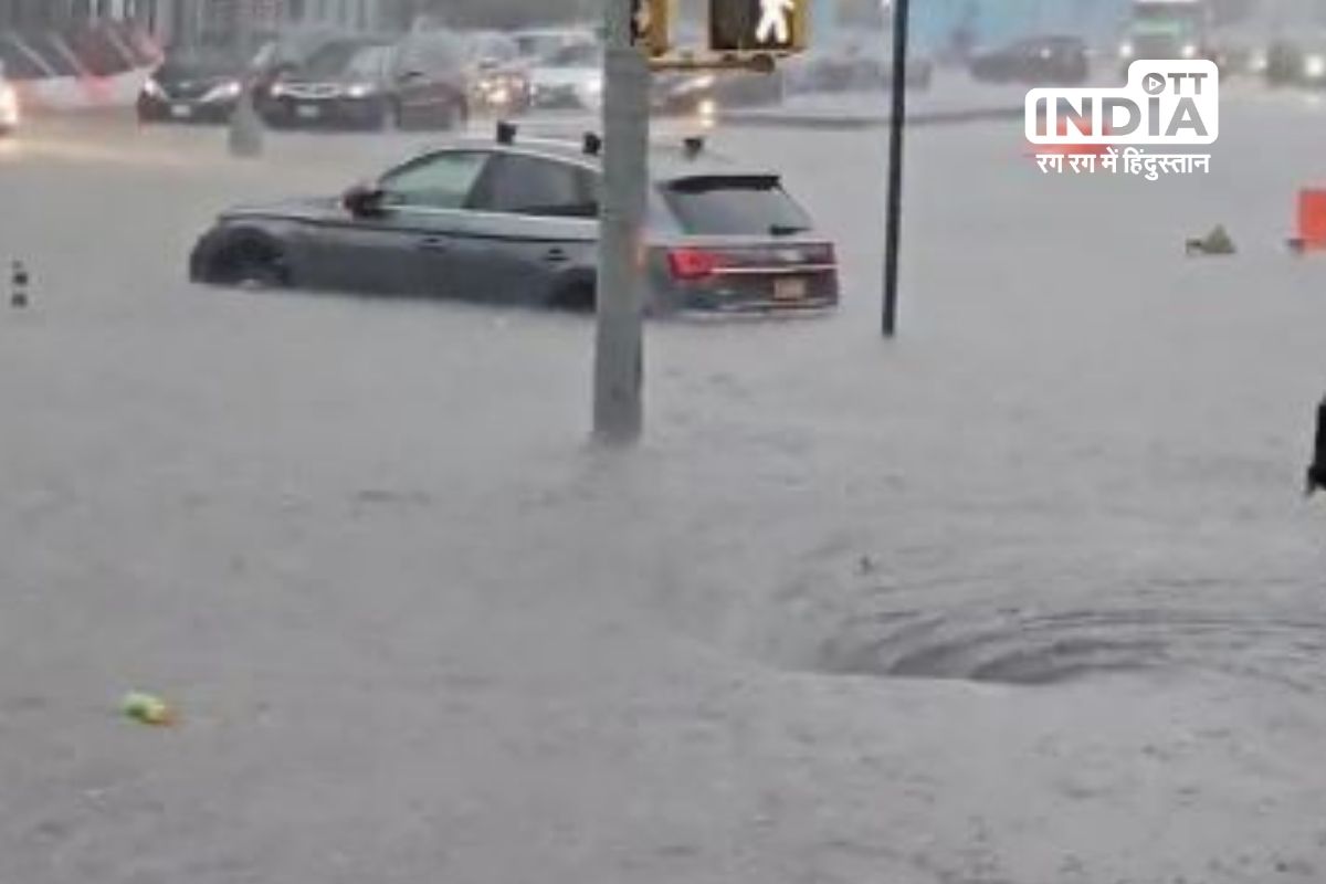 Epitome of developed city New York flooded