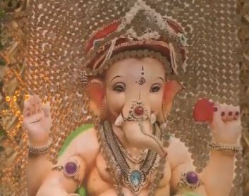 Coins used for decorating Ganesh Pandal