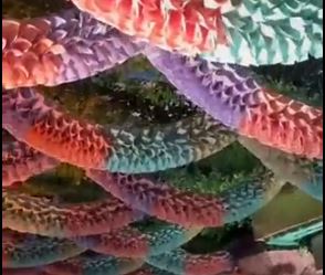 Currency Notes used for decorating Ganesh Pandal