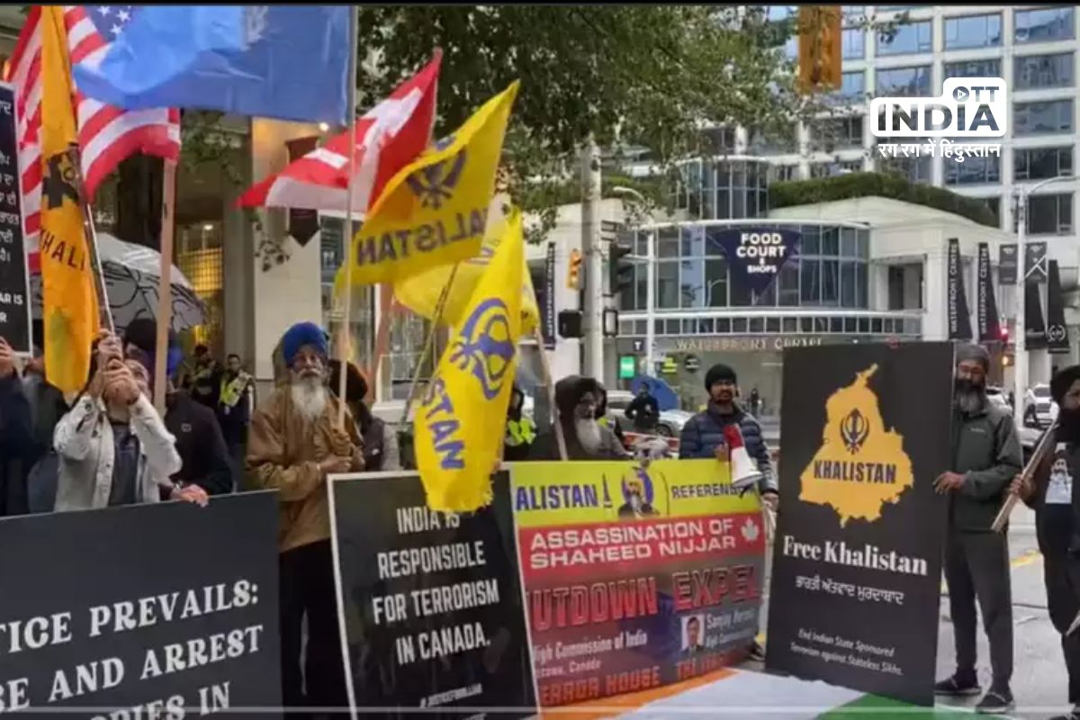 Pro-Khalistan Rally at Indian High Commission for Hardeep Nijjar Justice