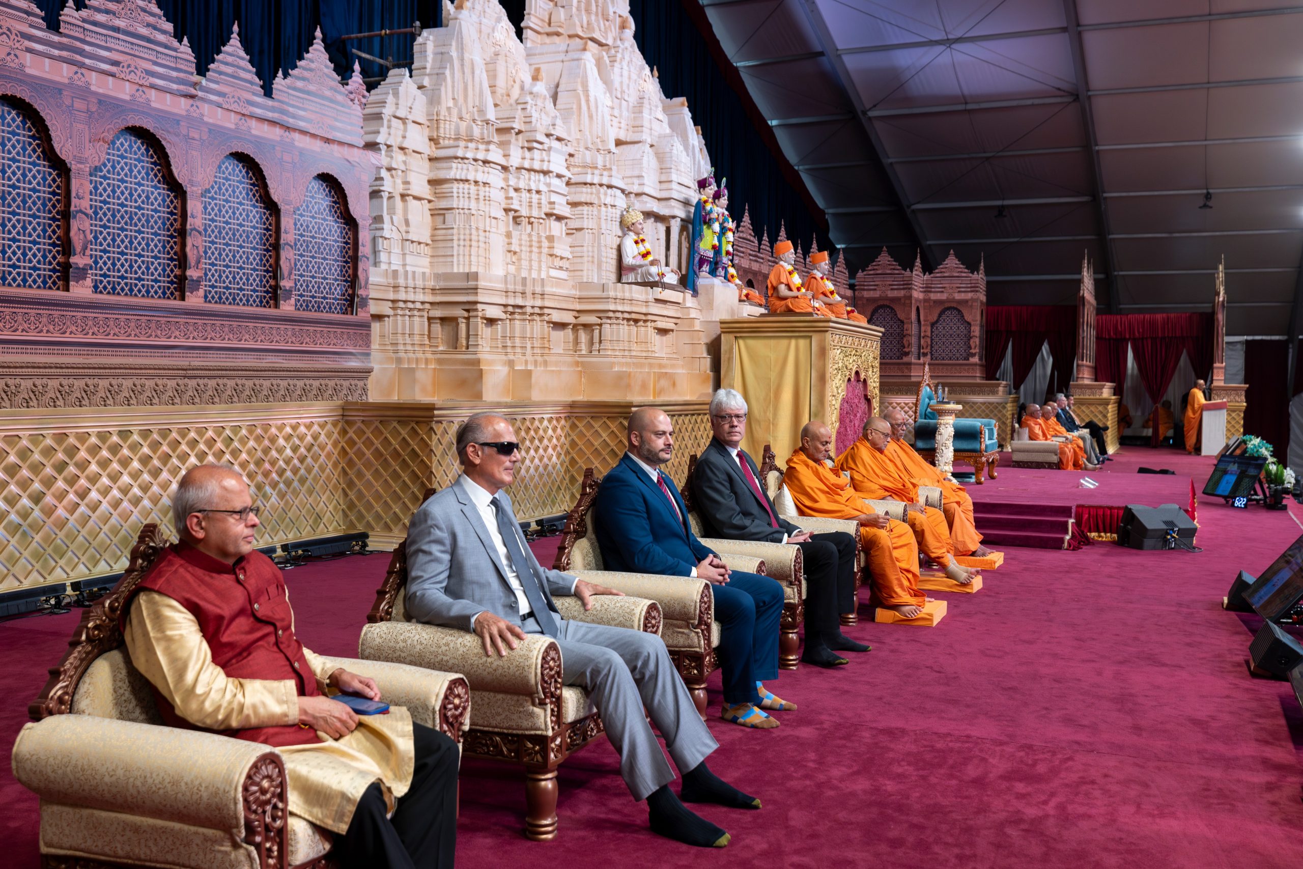 New Jersey Mayors gathered to commemorate community unity at BAPS Swaminarayan Akshardham, Robbinsville, NJ