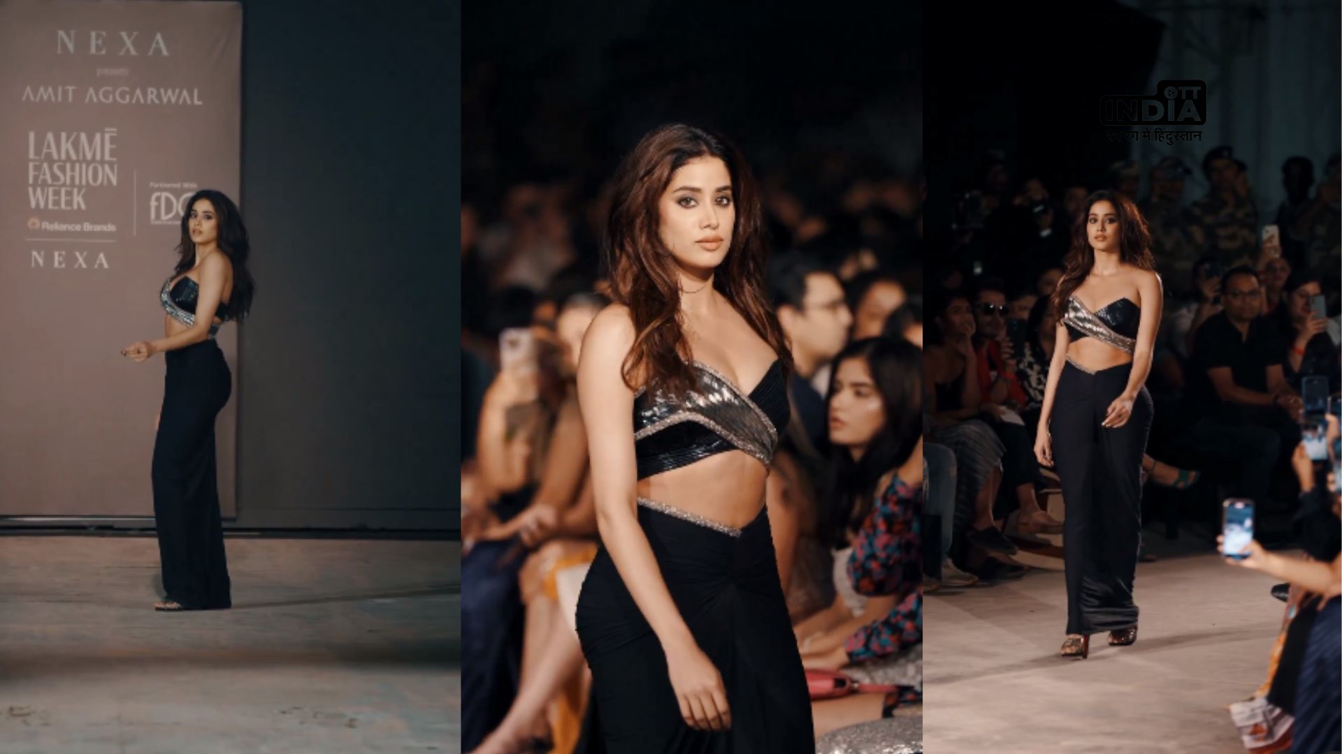 Janhvi Kapoor stuns in black, grabs spotlight at Lakme Fashion Week 2023