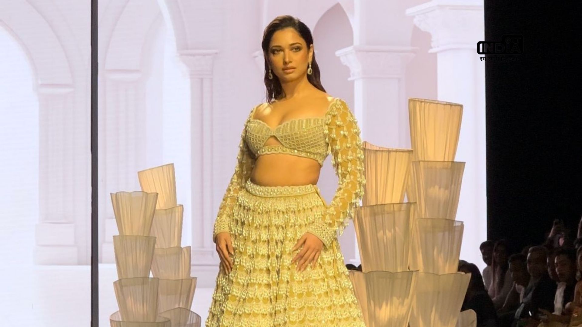 Tamannaah Bhatia is a shimmering vision in VVani by Vani Vats at Lakme Fashion Week