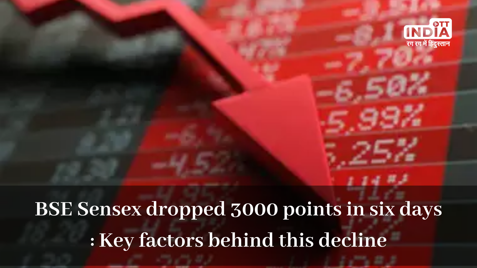 BSE Sensex dropped 3000 points in six days and opened lower today at 63,774: Key factors behind this decline