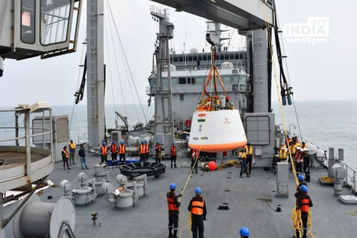 Navy successfully recovers crew module of test vehicle of Gaganyaan Mission