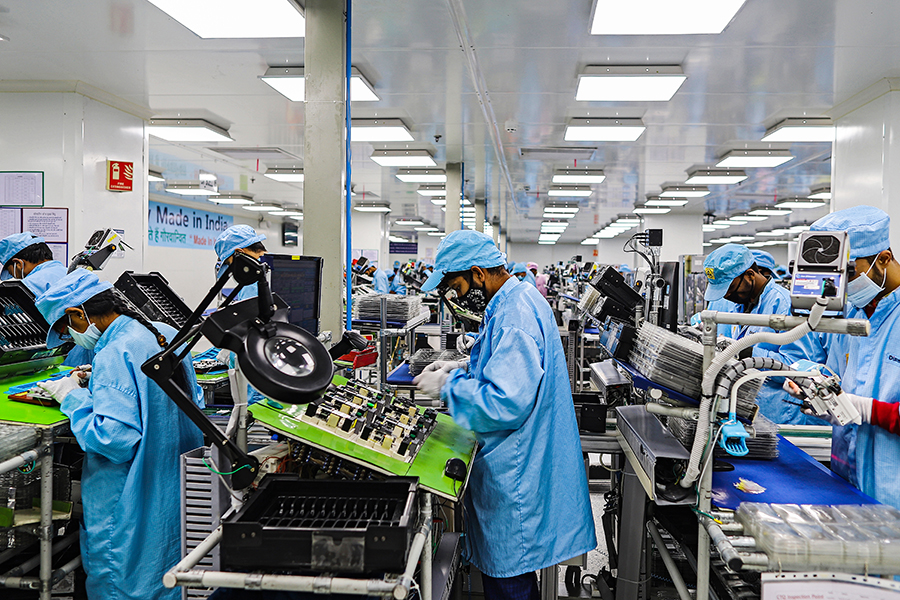 economy: The Make in India initiative was recently reinforced by the launch of a Performance-Linked Incentives scheme in over a dozen manufacturing industries, particularly electronics and semiconductor chips.