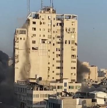 Strike on Gaza Tower