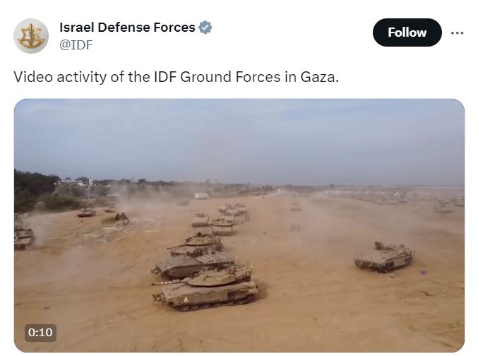 Video posted by IDF