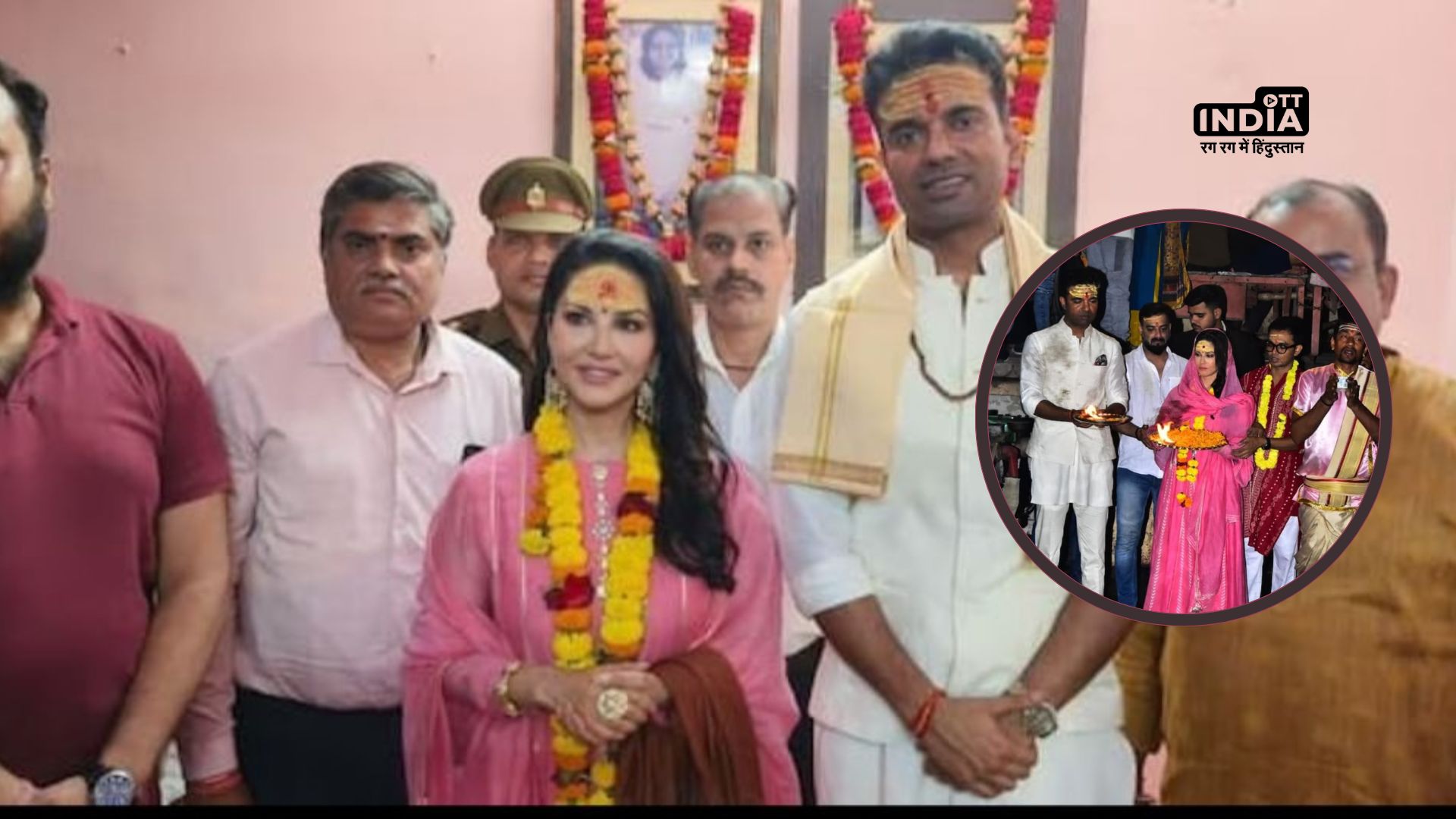 Sunny Leone Illuminates Ganga Aarti in Varanasi, A Vision of Tradition and Glamour