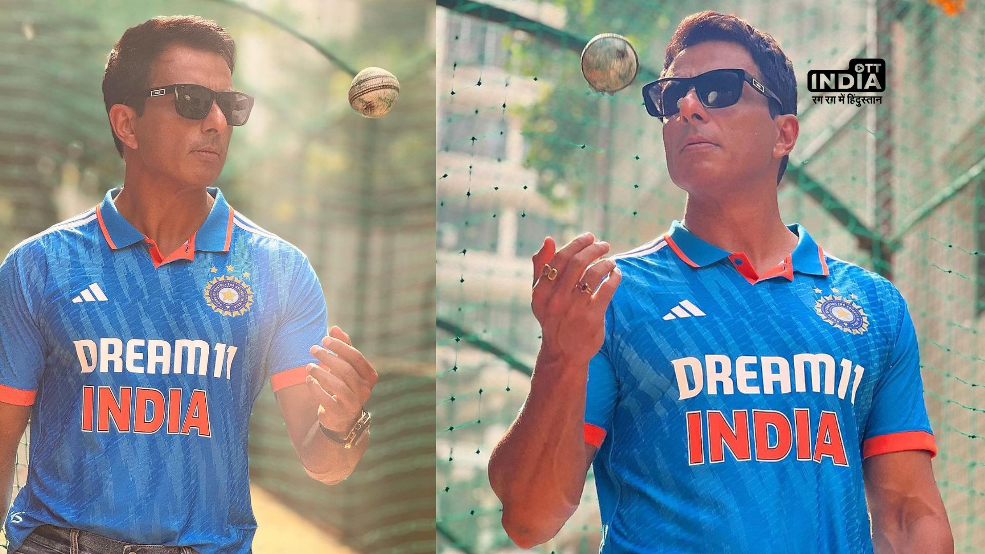 Sonu Sood steals the limelight in Cricket Jerseys cheering for Team India at the World Cup 2023 Semi-Finals!