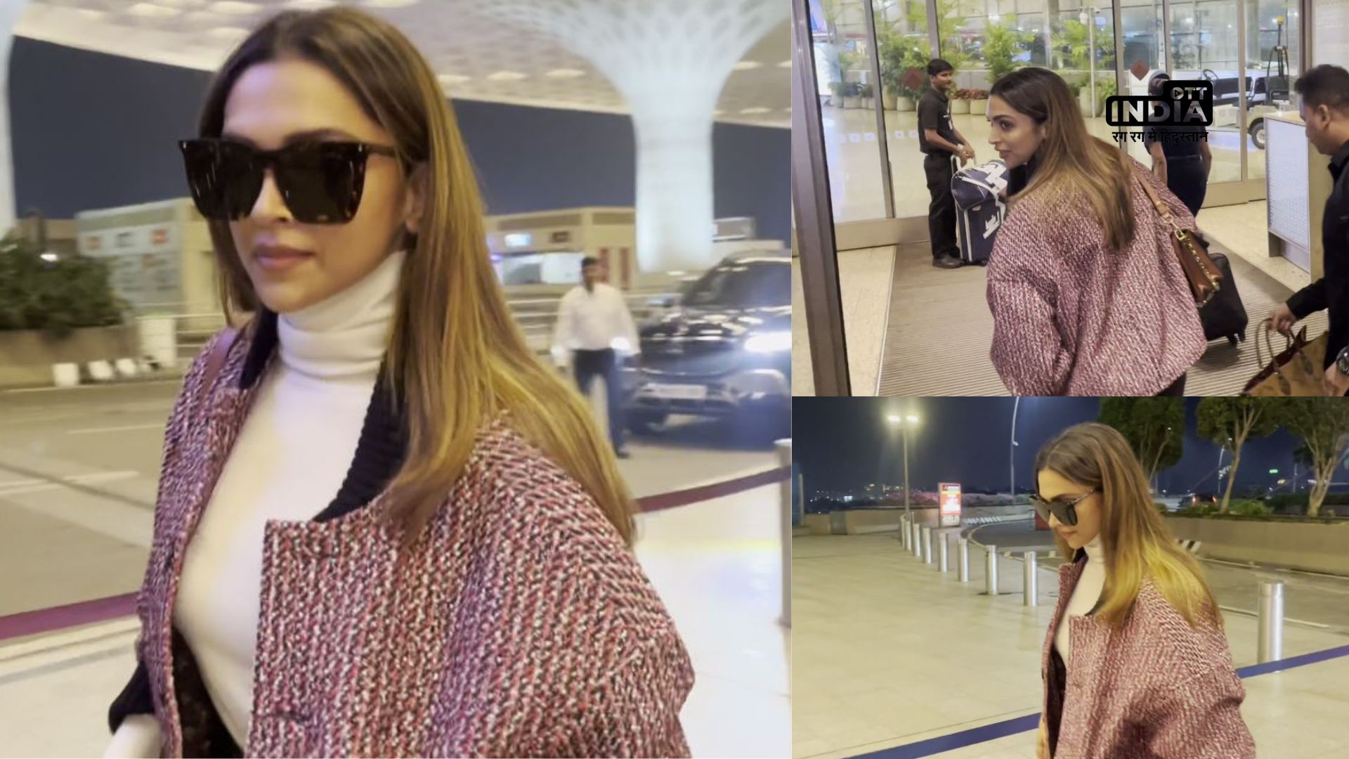 Deepika Padukone serves winter fashion goals at the Airport; WATCH