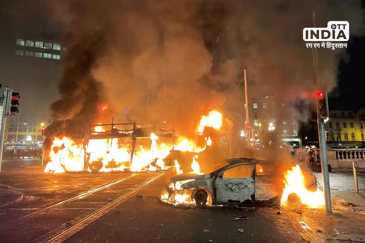 Irish Capital Dublin suffered from riots after Children stabbed