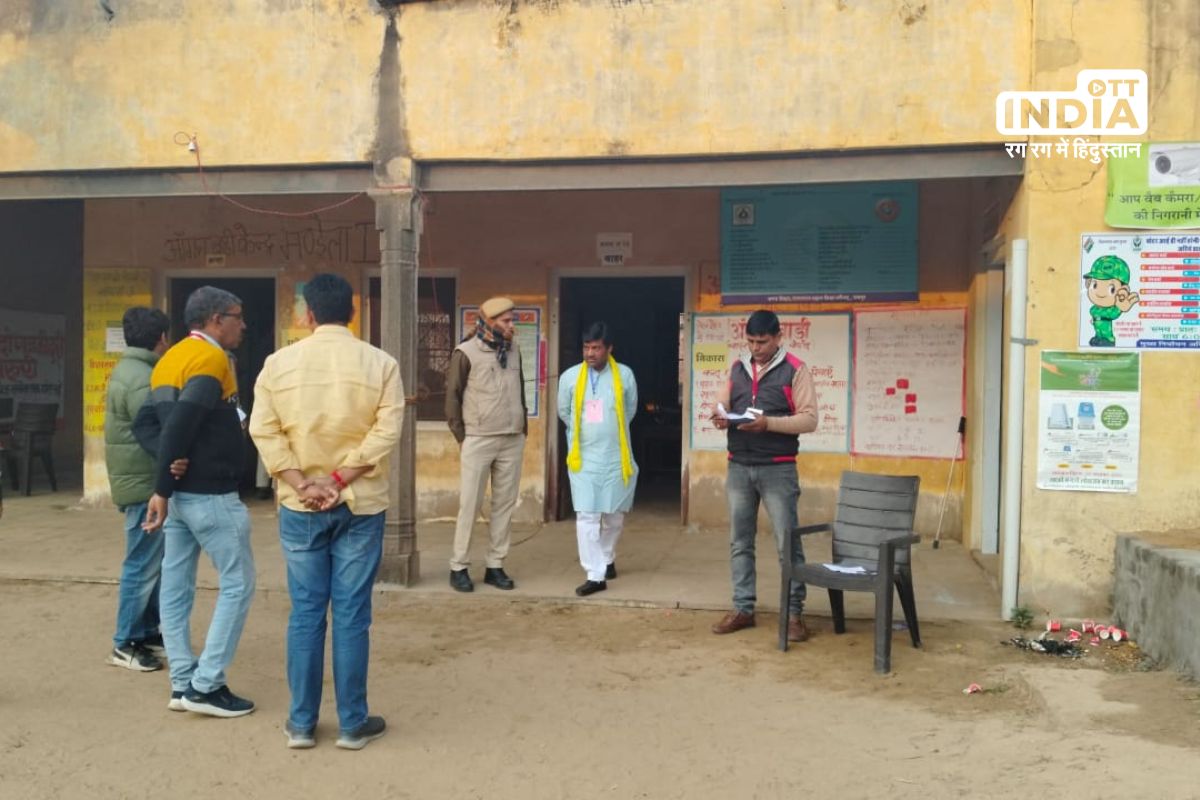 Rajasthan election: Peaceful environment of voting, voters plant tree saplings