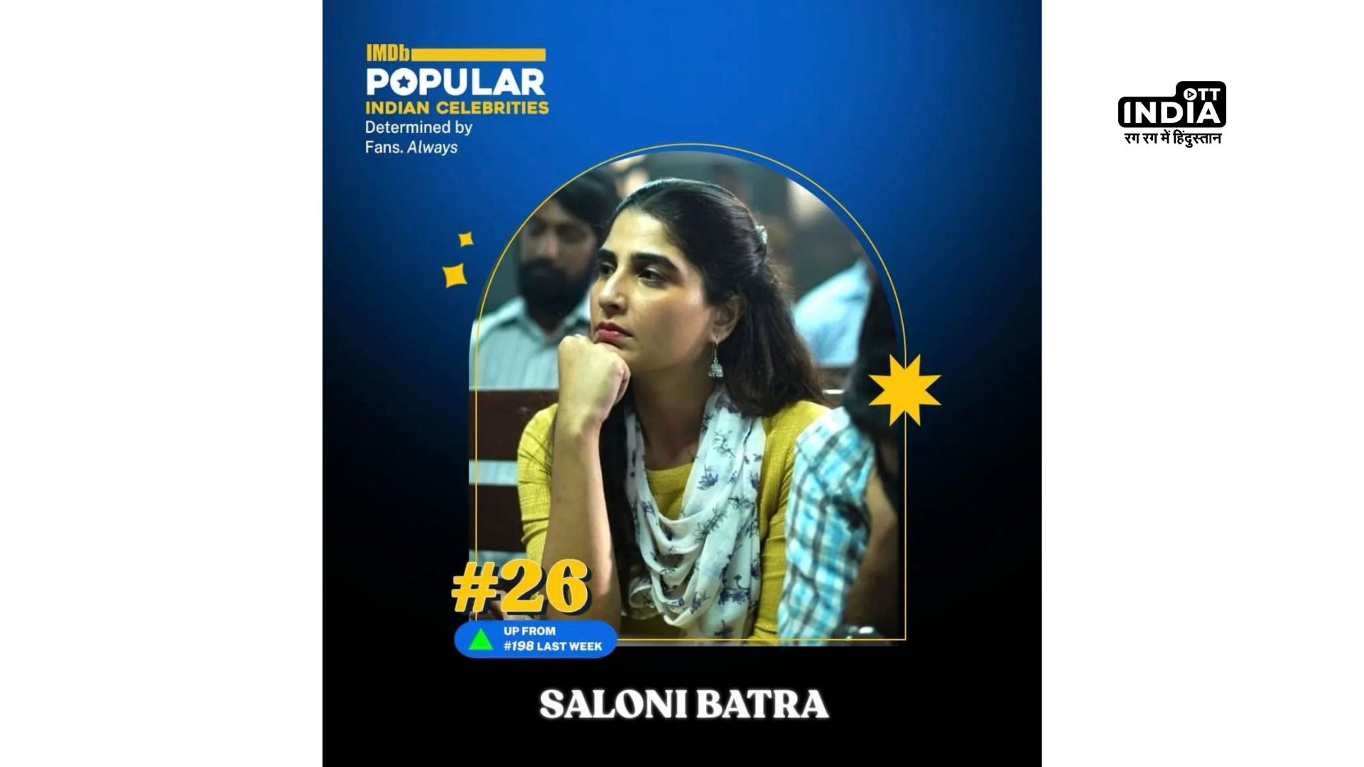 Saloni Batra rockets from 198 to 26 on IMDbs celebrities rankings following blockbuster Animal release