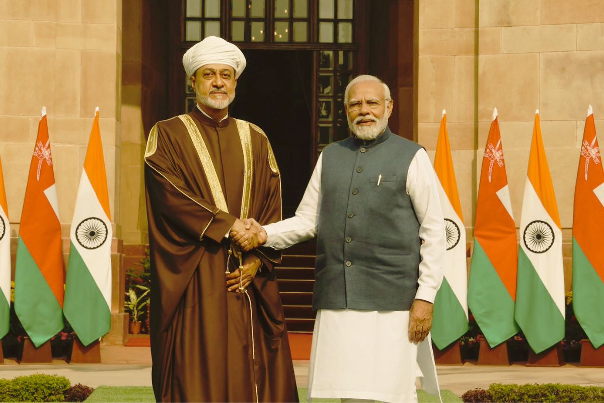 Oman Sultan Haitham bin Tarik arrived in India for three day visit