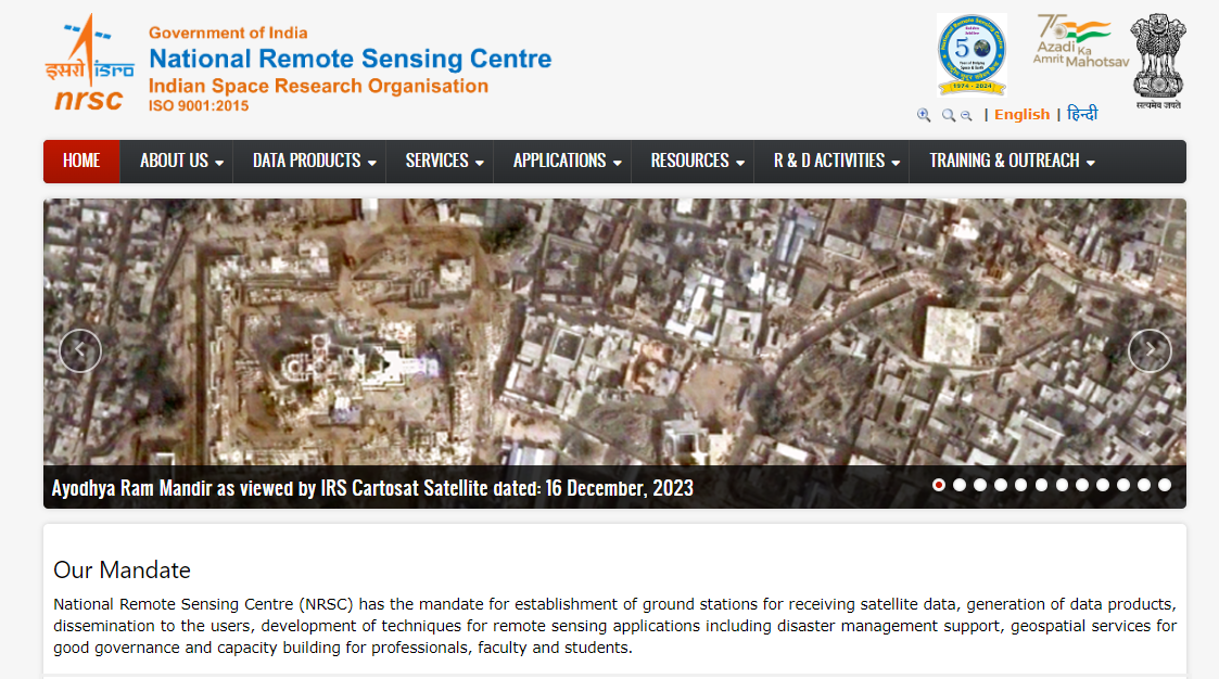 ISRO Recruitment 2024: National Remote Sensing Centre is inviting applications for various positions