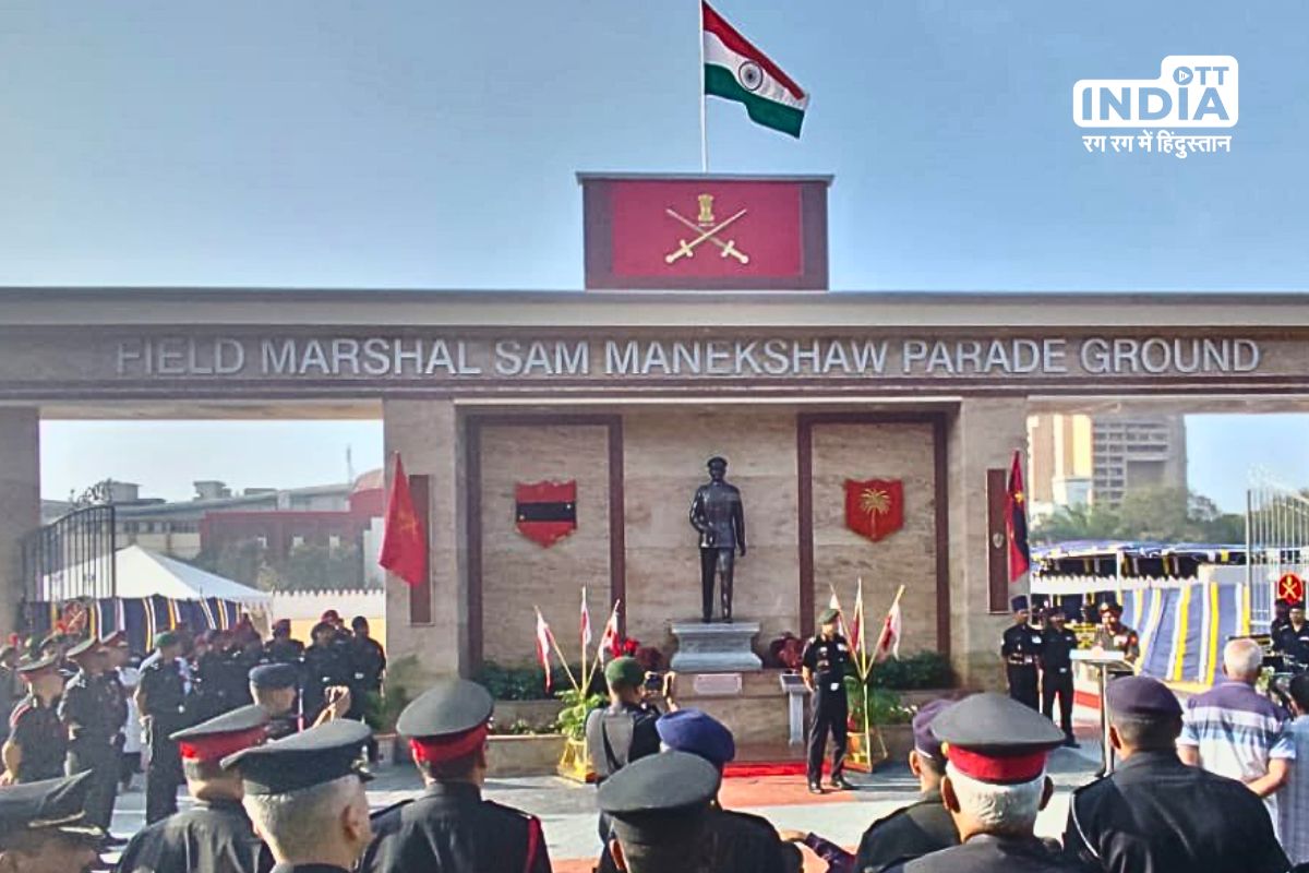 Statue of Field Marshal Sam Manekshaw unveiled at grand entrance of Parade Ground Bangalore Statue of Field Marshal Sam Manekshaw unveiled at grand entrance of Parade Ground Bangalore