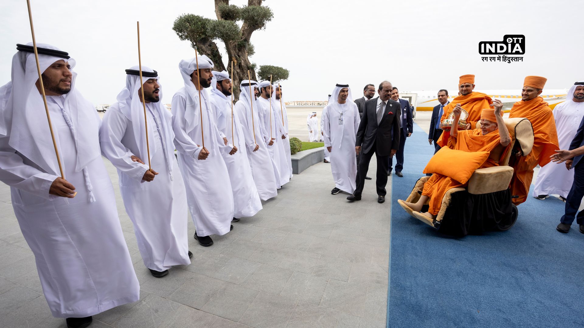 Grand Inauguration of BAPS Hindu Temple in Abu Dhabi by spiritual leader Swami Maharaj