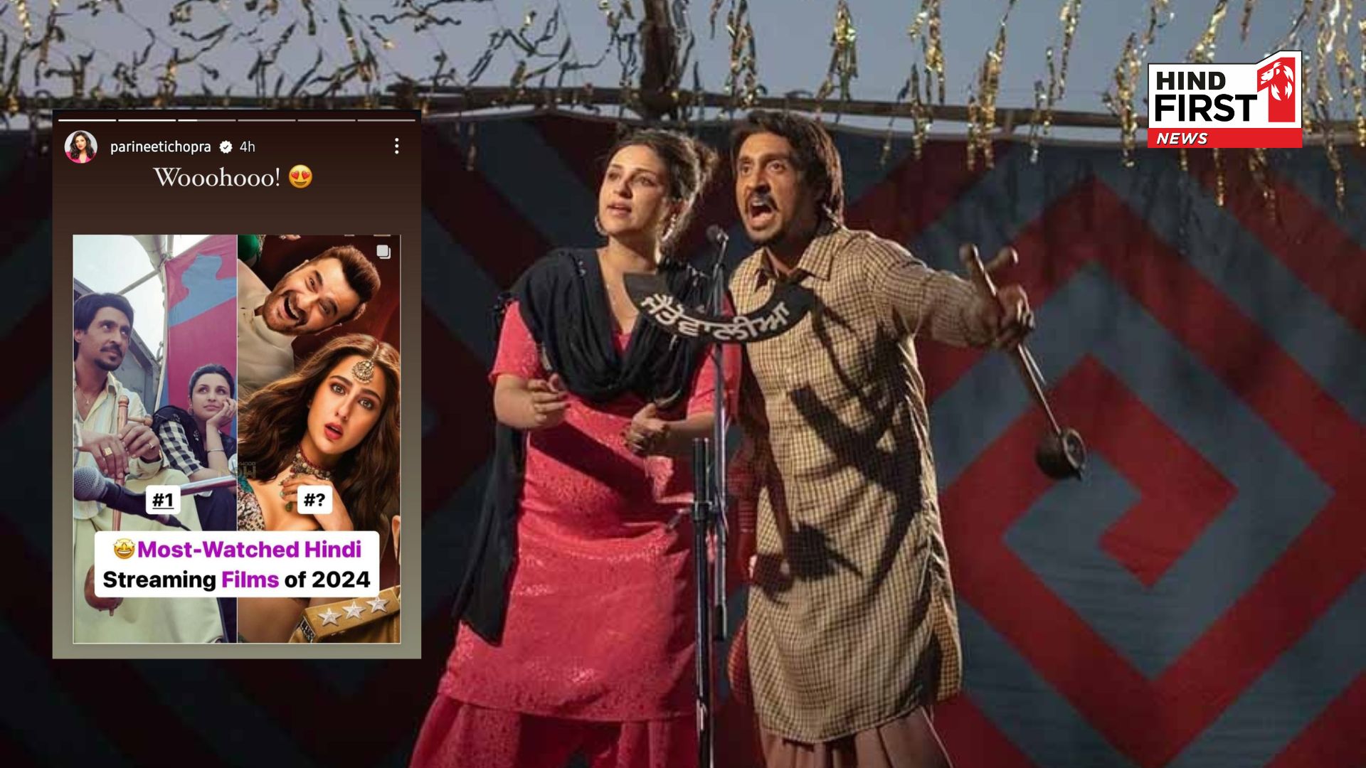 Most watched Hindi streaming film of the year: Diljit Dosanjh and Parineeti Chopra’s Amar Singh Chamkila