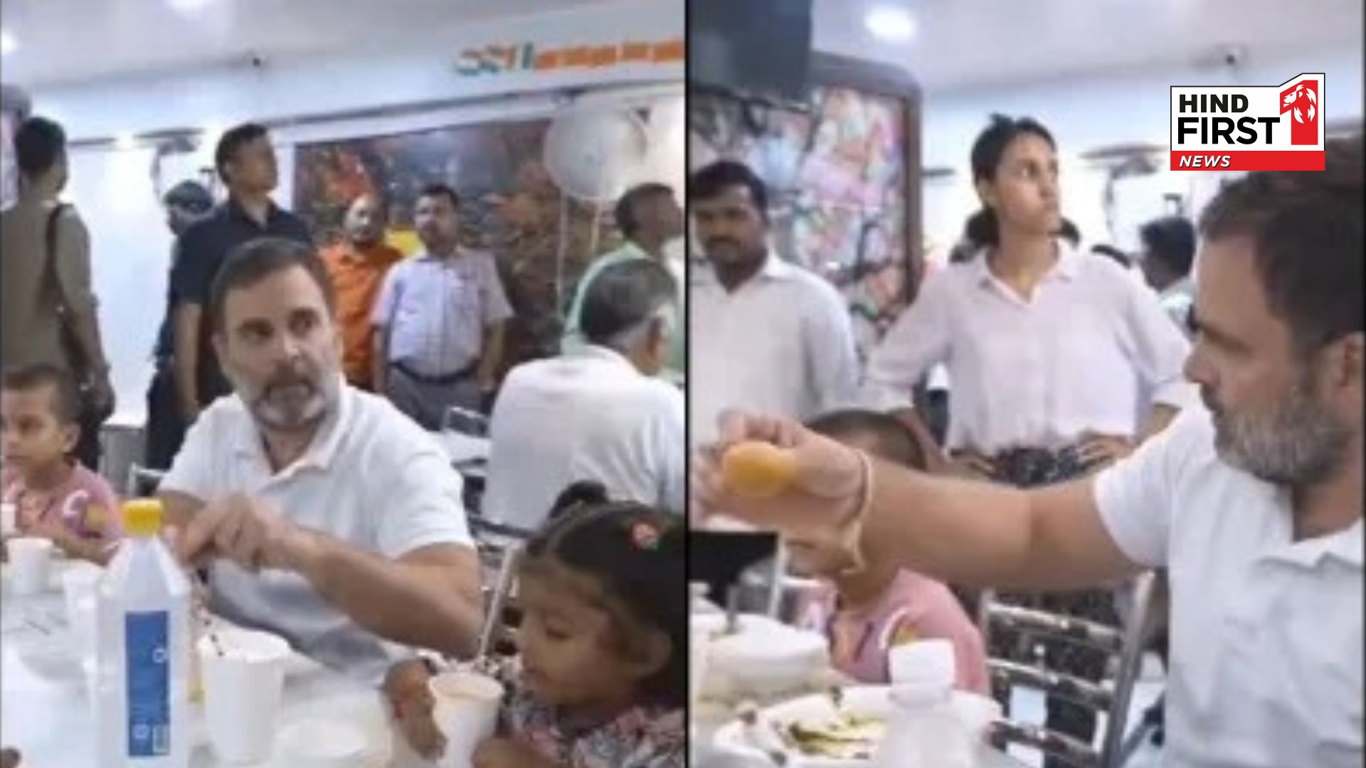 Srinagar: Congress MP Rahul Gandhi in Srinagar, had Pani Puri with children Srinagar: Congress MP Rahul Gandhi in Srinagar, had Pani Puri with children