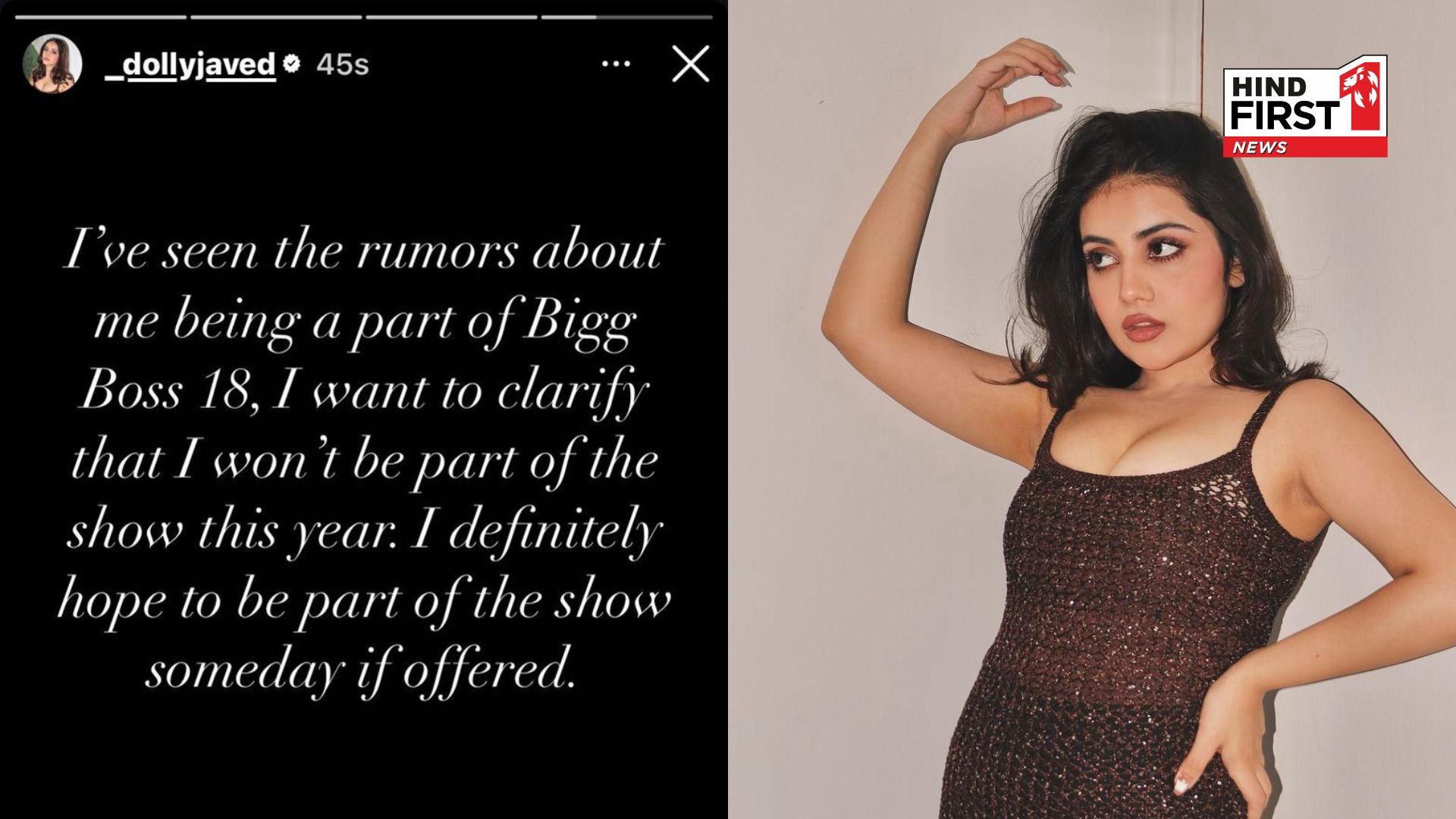 ‘Follow Kar Lo Yaar’ fame Dolly Javed clarifies she is not part of Bigg Boss 18; says, “I definitely hope to be part of the show someday if offered”