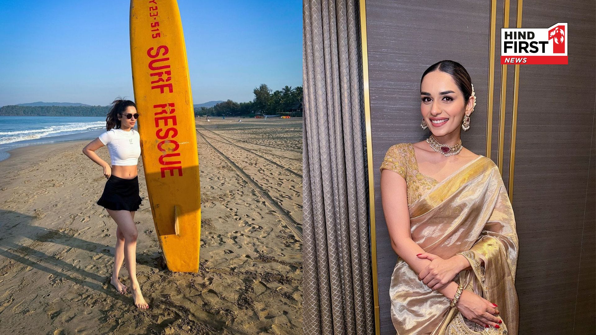 From Beach Wear to Sarees: Manushi Chhillar’s fashion lookbook