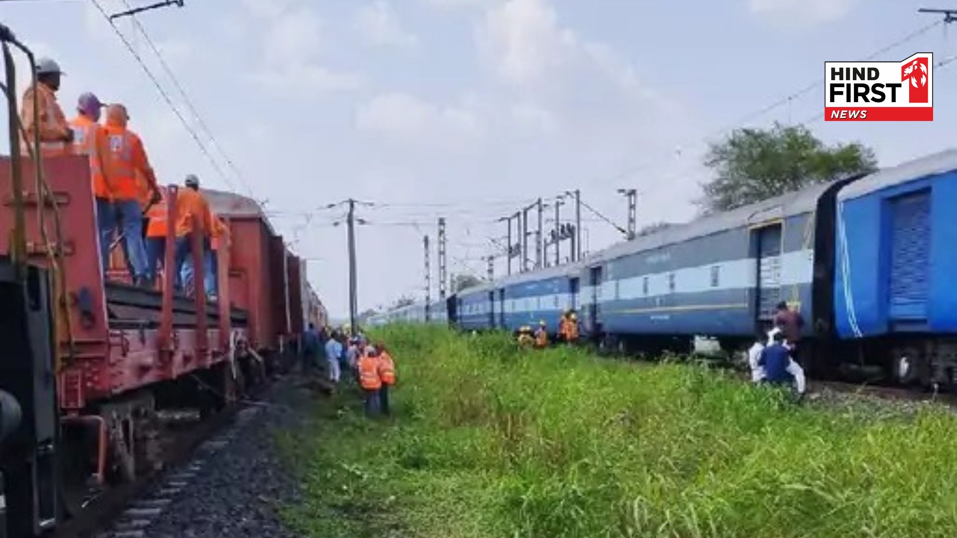 Wheels of a goods train derailed, between Misrod-Mandideep railway stations of Bhopal Wheels of a goods train derailed, between Misrod-Mandideep railway stations of Bhopal