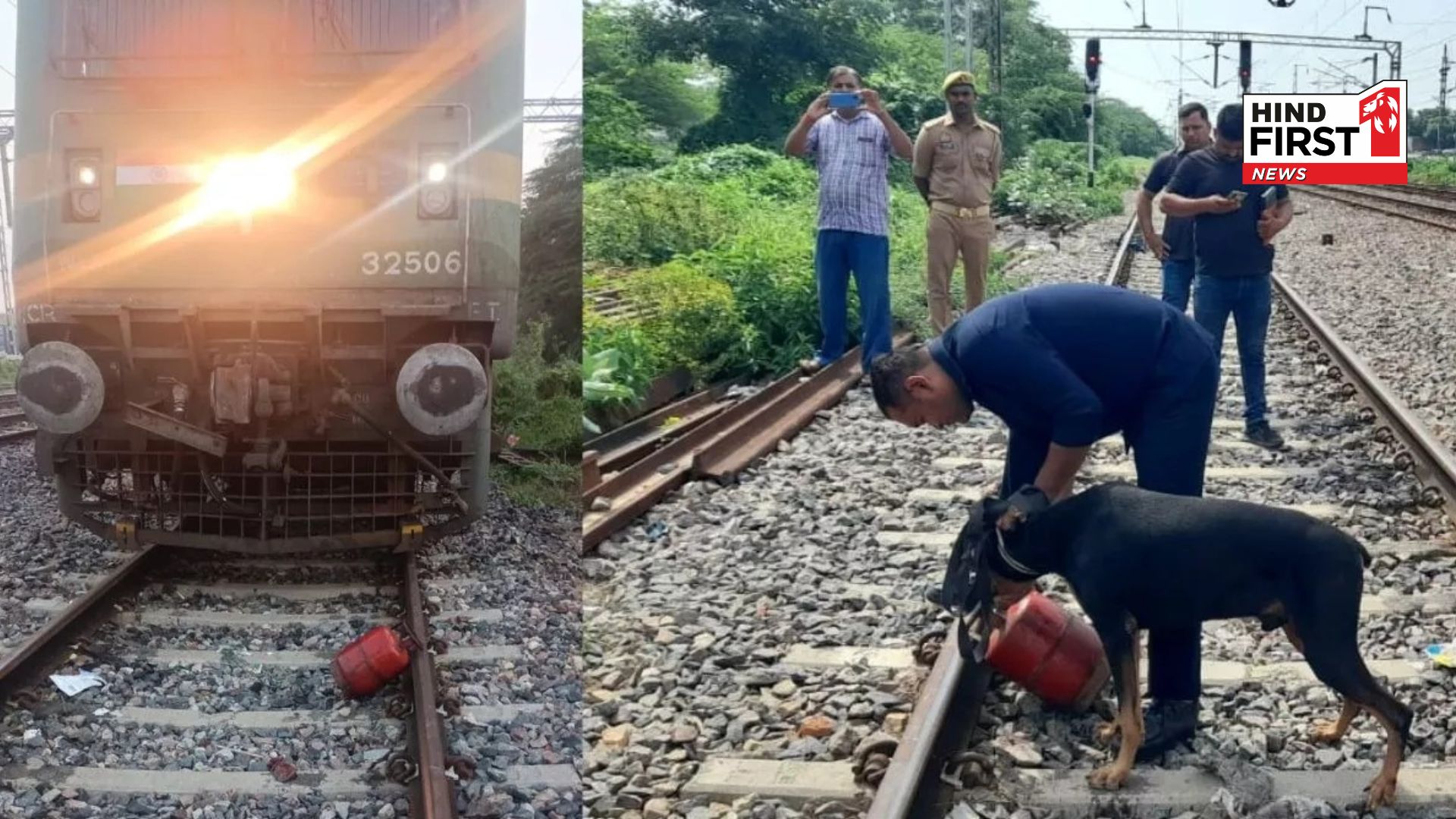 Again conspiracy to overturn train in Kanpur, gas cylinder found on track