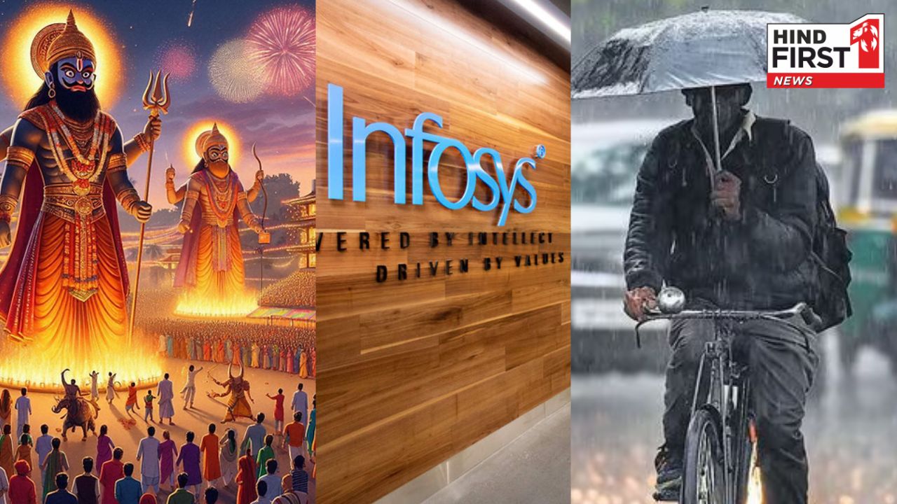 Daily Update: Infosys Earnings, Dussehra Celebrations, and Weather Alerts