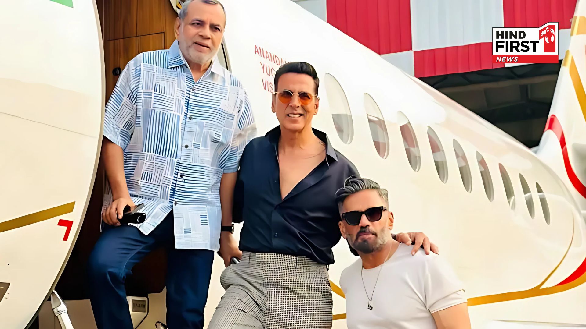 Hera Pheri 3 Trio Akshay Kumar, Paresh Rawal, and Suniel Shetty reunite in Mumbai – Fans Excited