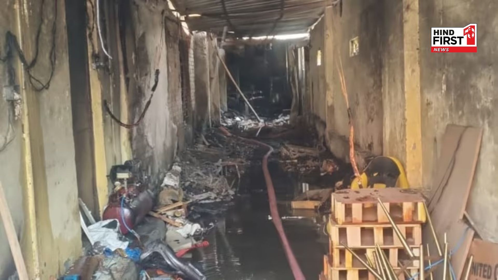 Massive fire breaks out in a sofa factory in Greater Noida,UP, 3 die of burns