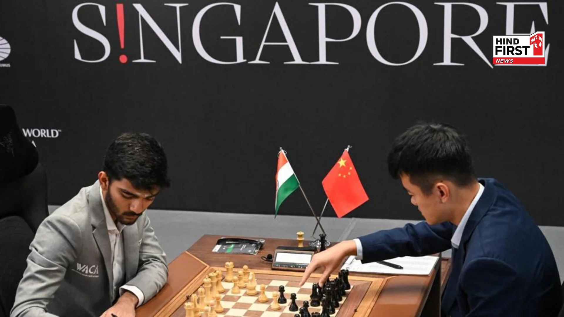 World Chess Championship: D Gukesh lost first match to Ding Liren ,Chinese player took a 1-0 lead World Chess Championship: D Gukesh lost first match to Ding Liren ,Chinese player took a 1-0 lead