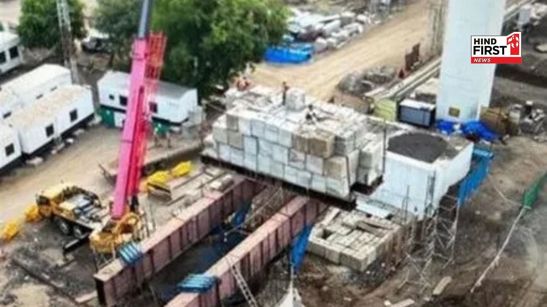 Under-construction Bridge for bullet train, collapsed in Gujarat, 4 workers buried, rescue continues