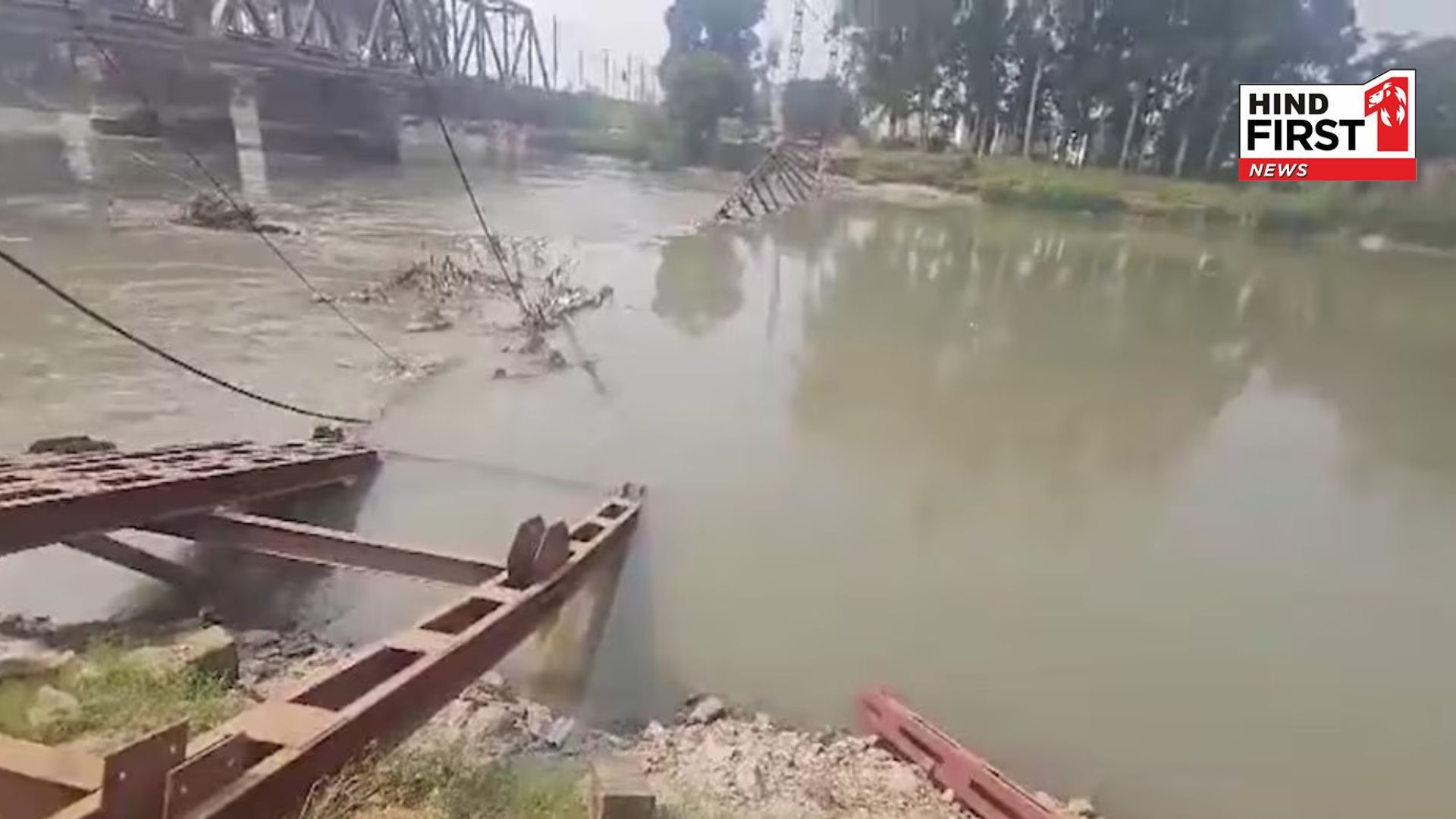 Roorkee: Under construction bridge sank in the canal, CM laid foundation stone in 2023