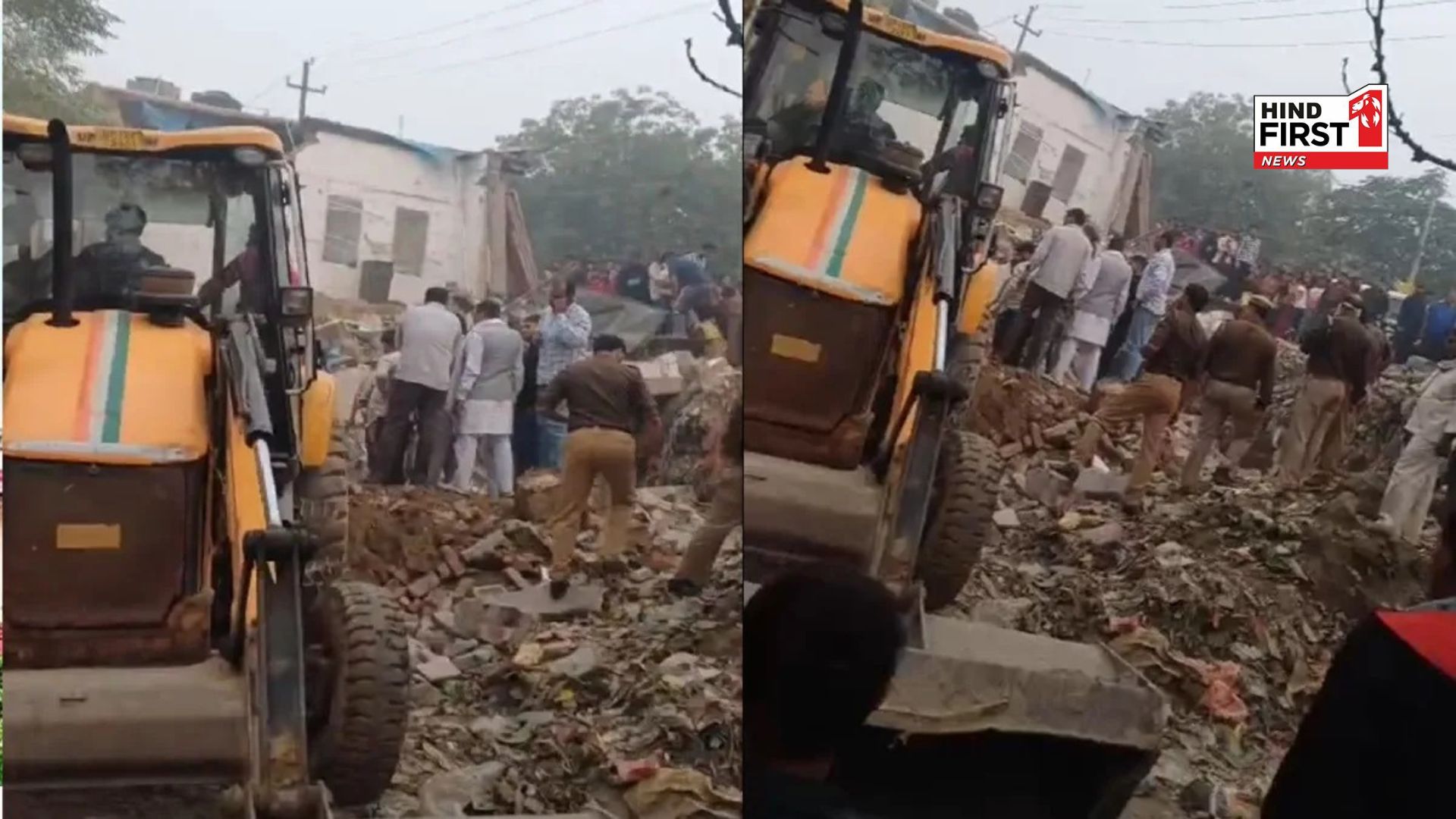 Big accident in Noida, people buried under debris of collapsed building, rescue work continues